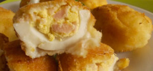 Receta de huevos rellenos con crema de jamón de york Apis